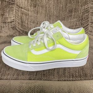 Vans Old Skool Sharp Green & White Skate Shoes